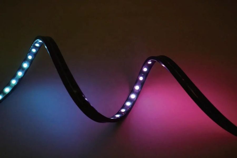 Готовий набір стрічки PROLUM™ 24V; 5x13;Чорний; 5M; RGB FULL COLOR