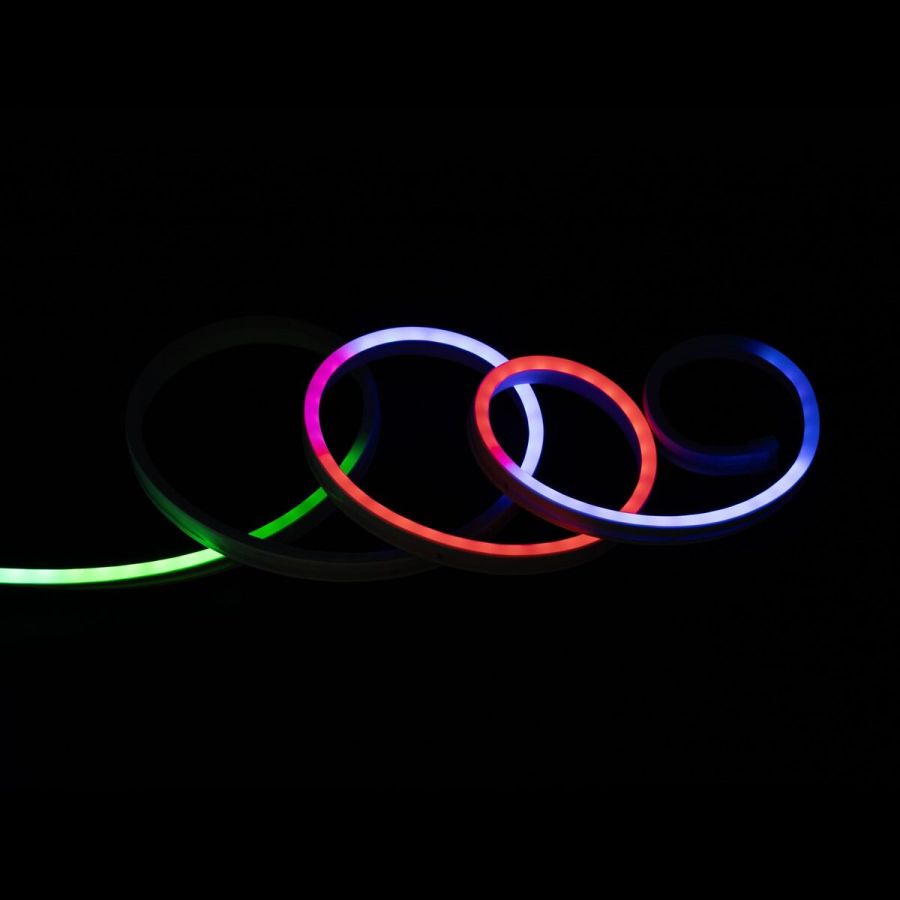 Готовий набір неонової стрічки PROLUM™ 12V; 6x12; 5M;  RGB FULL COLOR
