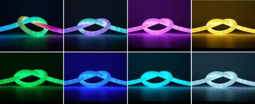 Готовий набір Круглої неонової стрічки PROLUM™ 5V; D13 ; 5M; RGB FULL COLOR