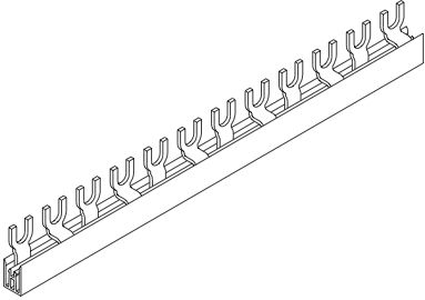 Гребінчаста шина живлення Pollmann FORK G-2L-1000/16 C, 16мм2, 2 полюса, 1м