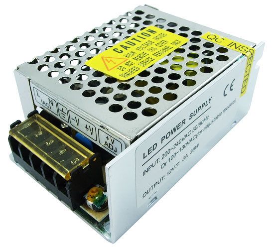 Блок живлення JINBO 12В 36Вт 3А IP20 JLV-12036K мет. перф.