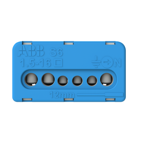 Клемник гвинтовий ABB N 3x6+3x16мм2