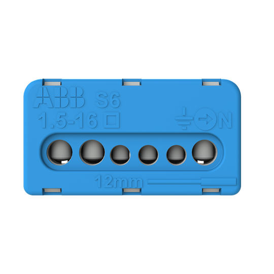 Клемник гвинтовий ABB N 3x6+3x16мм2