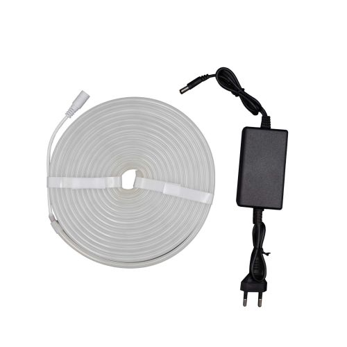 Готовый набор неоновой ленты PROLUM™ 12V; 6x12; 5M; Белый