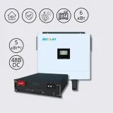 Комплект off-grid інвертор M6000H-48-BP 6 кВт 230В + акумуляторна батарея STR5L-A1 5 кВт Sacolar