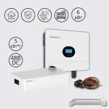 Комплект off-grid інвертор SPF 6000 ES 6 кВт 230В + акумуляторна батарея AXE 5L-C1 5 кВт 51.2В Growatt