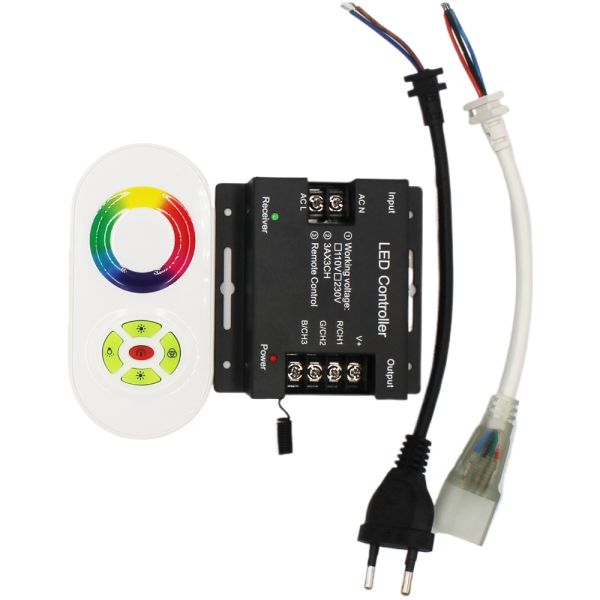 Контролер 220V NEON RGB 10х20 - AC-6 (1500W; RF; 28K)