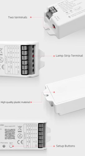 Контролер керування універсальний PROLUM 5in1; Wi-Fi; TUYA; 15A; Series: HomeLink