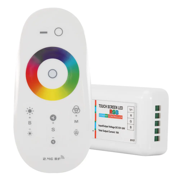 Контролер RGB Full-TOUCH 18А, Білий