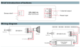 Контролер з датчиком руху SR-8001A  ON-OFF 220В
