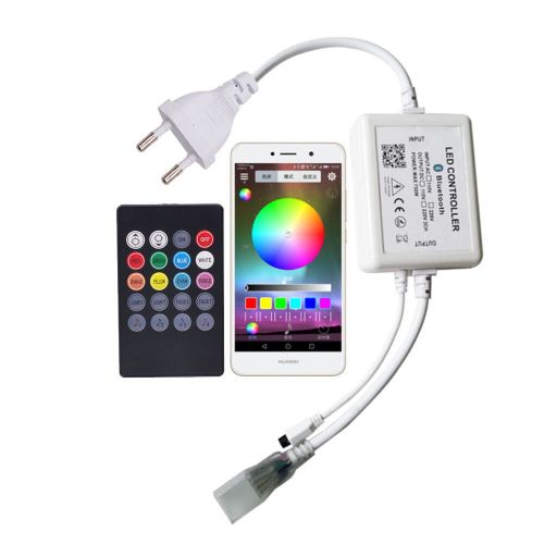 Контролер 220V NEON RGB 10х20 - AC-4 (720W; IR+Bluetooth; 20K)