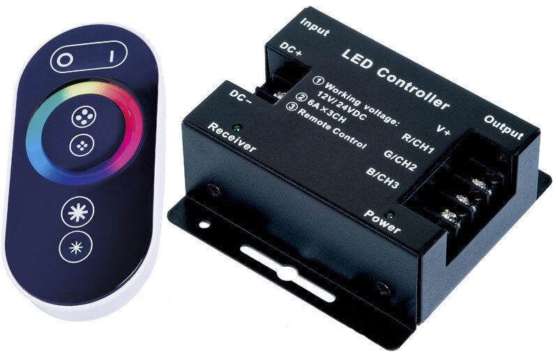 Контролер RGB Full-TOUCH 24А, Чорний