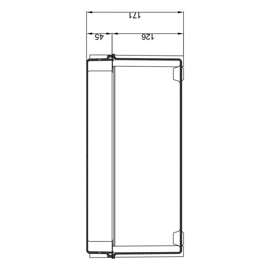 Шафа з подвійною ізоляцією IDE (Class II) поліестер 270x360x171мм IP66 (ROC34PO)