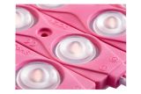 Лед модуль (кластер) 12В 2835-3Led-P 1,5Вт Рожевий IP65 82мм