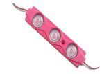 Лед модуль (кластер) 12В 2835-3Led-P 1,5Вт Рожевий IP65 82мм