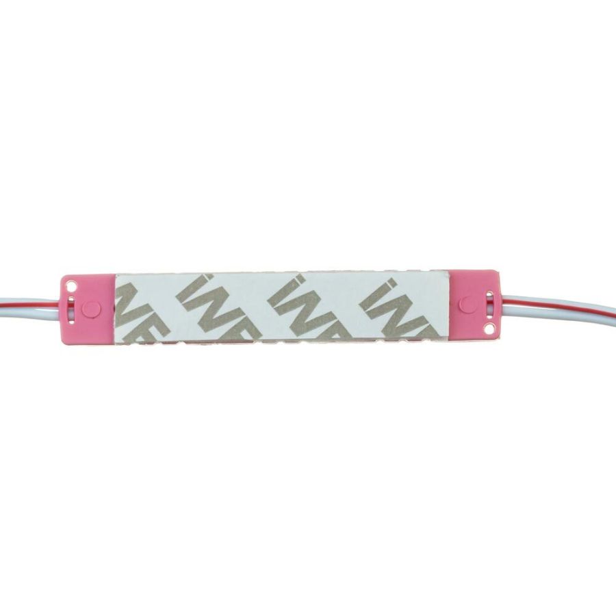 Лед модуль (кластер) 12В MTK-5730-3Led-P 1Вт Plastic Рожевий IP67 75мм