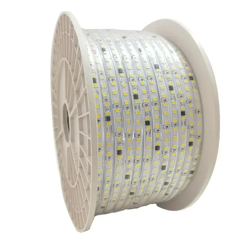 Світлодіодна LED стрічка PROLUM™ 220V; 2835\120; IP67; 9.5ММ; Series "S", Тепло-Білий (2800-3200K)