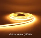 Лед стрічка LED TECH 12В СОВ-320 12Вт COB/FCOB GOLDEN YELLOW IP20