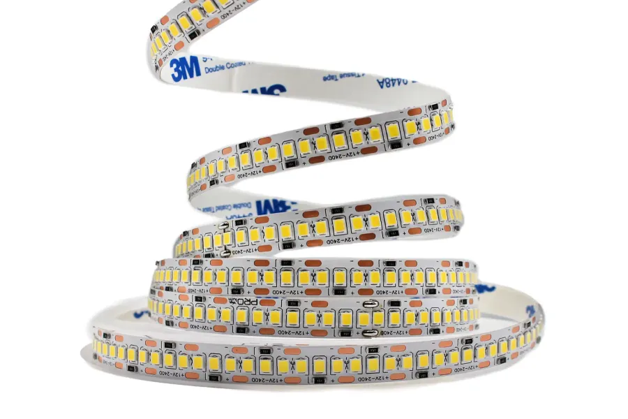Світлодіодна LED стрічка PROLUM™ 12V; 2835\240; IP20; Series "SG", Тепло-Білий (2800-3200K)