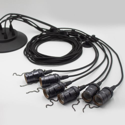 Светильник Лофт Люстра Паук LS 2113-6L Скло