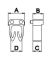 Маркування UGK1 (40 шт) для проводу 0,5-1,5мм "0"
