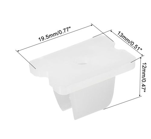 Монтажне кріплення PROLUM™ для LED неону 6x12, 5см