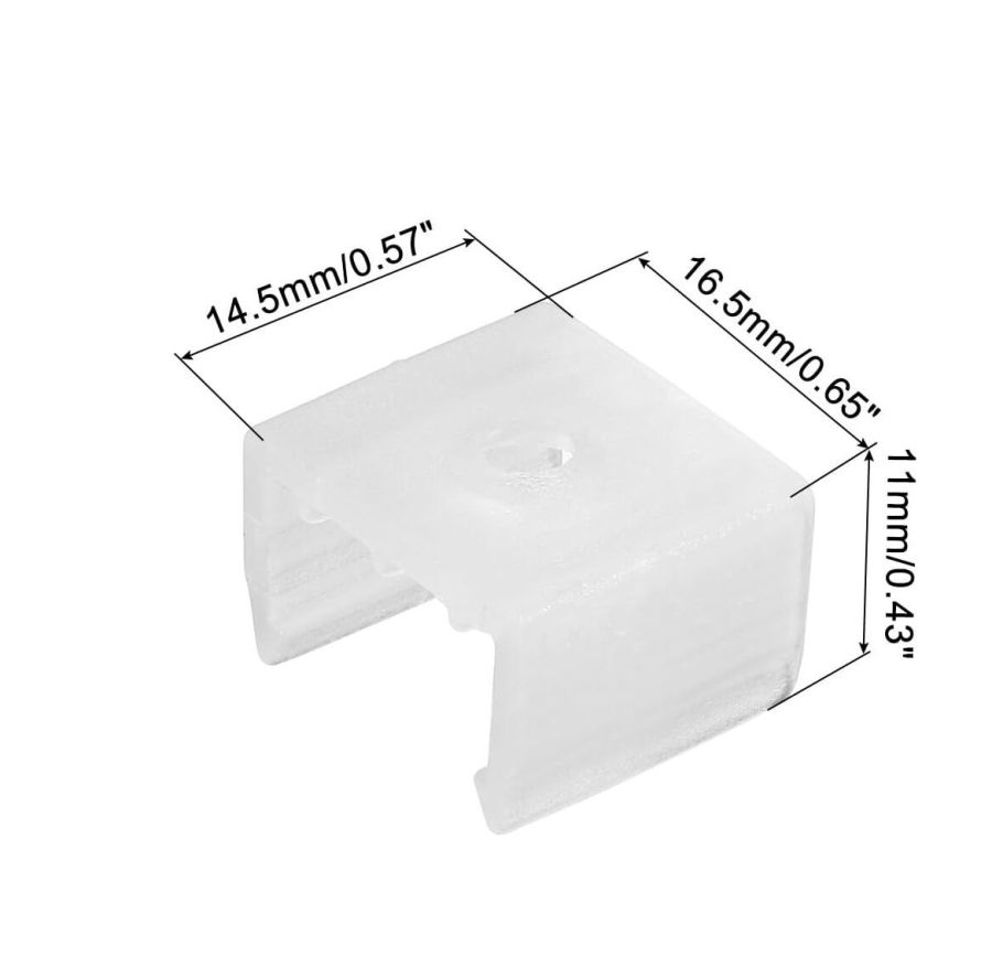 Монтажне кріплення PROLUM™ для неону 8x16