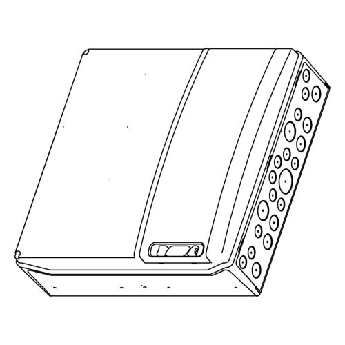 Распределительный щит под розетки IDE 18 модулей 436x418x147мм, IP65 с шинами N и PE (CSN18PT/RR)