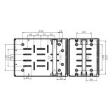 Розподільний щит під розетки IDE 24 модуля 688x310x147мм, IP65 з шинами N і PE (CSN24PT/RR)