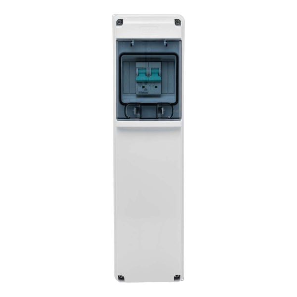 Розподільний щит під розетки IDE з отворами 4 модуля 385x102x105мм, IP65 (CSN4PT/R)