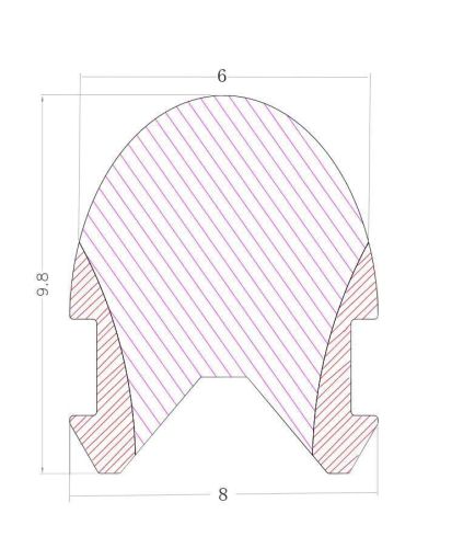 Неоновый рассеиватель Silicone - 6мм Лимонно-Желтый