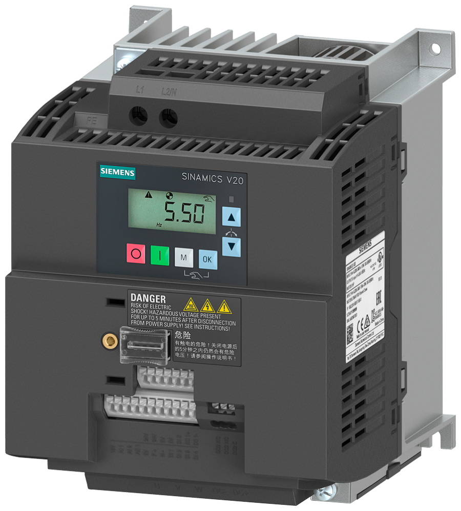 6SL3210-5BB23-0UV1  SINAMICS V20, 1AC 230V 3,0kW Unf