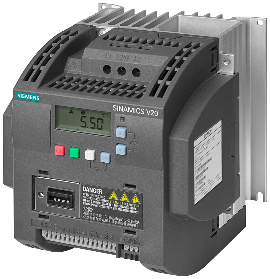 6SL3210-5BE23-0UV0  SINAMICS V20, 3AC 400V 3.0kW UNF
