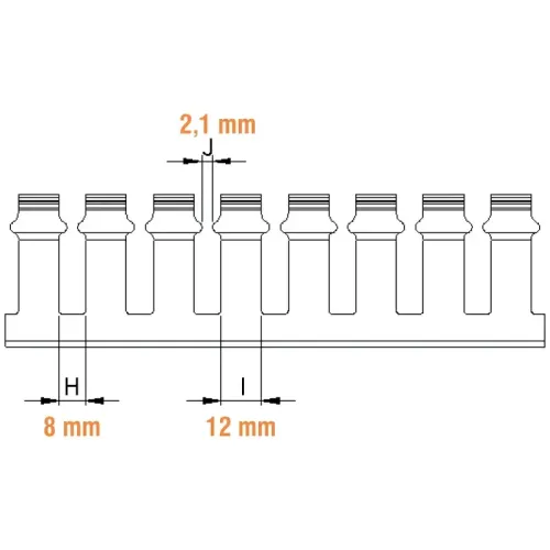 Перфорований короб 120х60мм Klemsan KKN 12060 2м (0.0.0.5.52023)