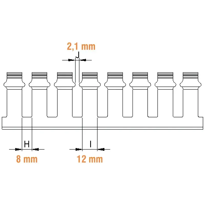 Перфорований короб 120х60мм Klemsan KKN 12060 2м (0.0.0.5.52023)