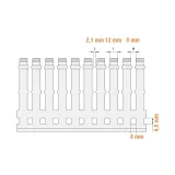Перфорований короб 80х100мм Klemsan KKD 8010 2м (0.0.0.5.558010)