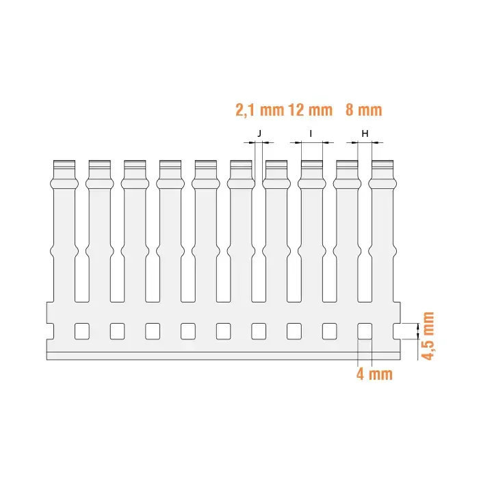 Перфорований короб 80х60мм Klemsan KKD 8060 2м (0.0.0.5.558060)