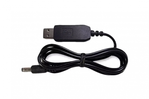 Кабель живлення з перетворювачем DC5-DC12V USB-5.5 1А 90см PC-5-12-USB-5.5-9