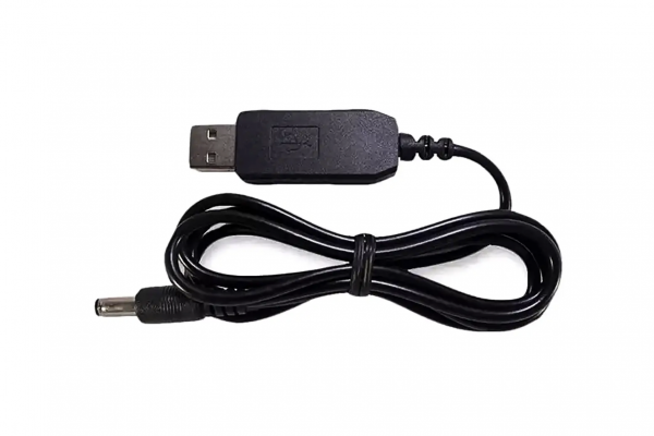 Кабель живлення з перетворювачем DC5-DC12V USB-5.5 1А 90см PC-5-12-USB-5.5-9
