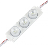 Светодиодный модуль кластер 12В BRT XG6 3030-3led W 3Вт Белый Холодный 7000K IP65 линза 3 бочки