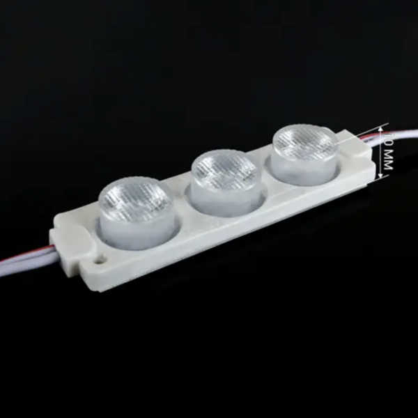 Светодиодный модуль кластер 12В BRT XG6 3030-3led W 3Вт Белый Холодный 7000K IP65 линза 3 бочки