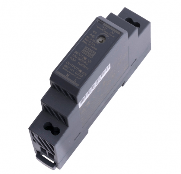 Блок живлення MEAN WELL 48В 15,4Вт 0,32A IP20 HDR-15-48 на DIN-рейку
