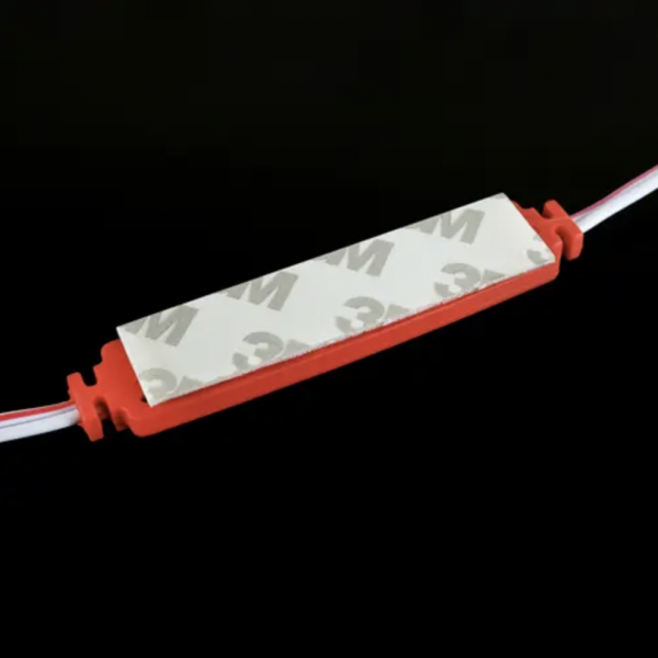 Светодиодный модуль кластер 12В BRT XG191 5630-3led W 1,5Вт RED Красный IP65 с линзой полусфера