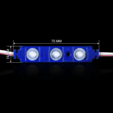 Светодиодный модуль кластер 12В BRT XG192 5630-3led W 1,5Вт BLUE Синий IP65 с линзой полусфера