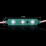 Светодиодный модуль кластер 12В BRT XG193 5630-3led W 1,5Вт GREEN Зеленый IP65 с линзой полусфера