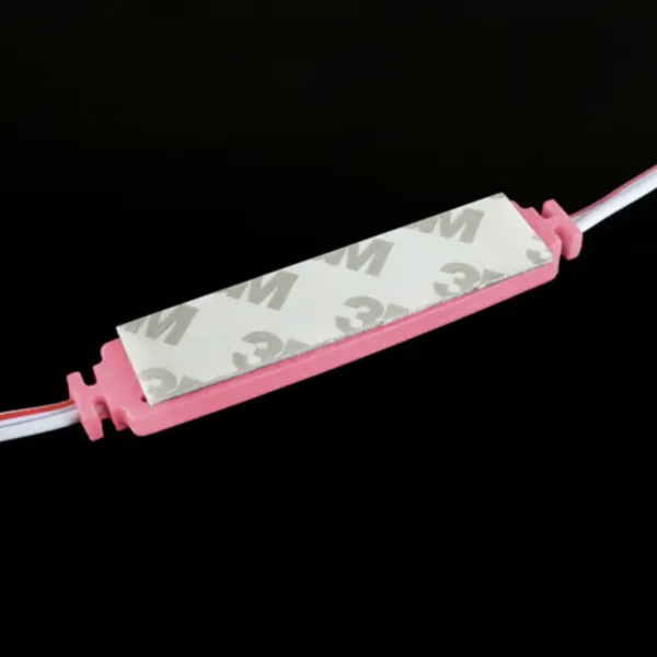 Светодиодный модуль кластер 12В BRT XG194 5630-3led W 1,5Вт PINK Розовый IP65 с линзой полусфера