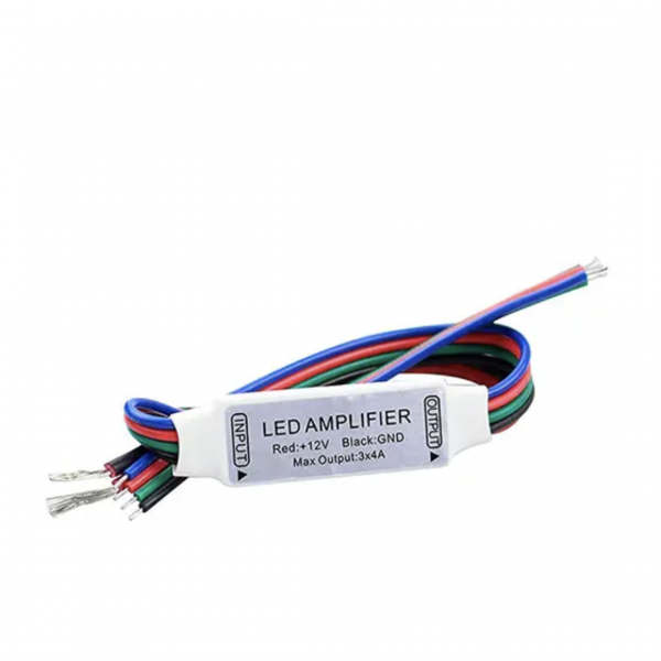 Підсилювач сигналу контролера для світлодіодних стрічок RGB AMP 12A SMART LED