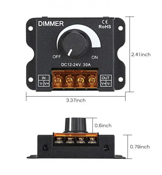 Димер Prolum 30A KNOB
