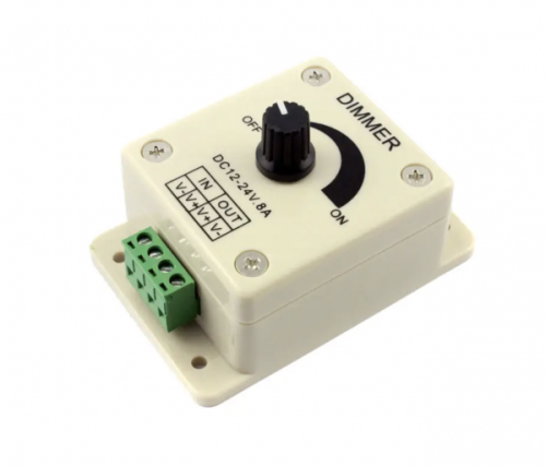 Димер встроенный 8A KNOB 96Вт 12-24В Белый