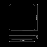 Светодиодный светильник SMART SML-S21-50/2-DIY 3000-6000K 50Вт с д/у